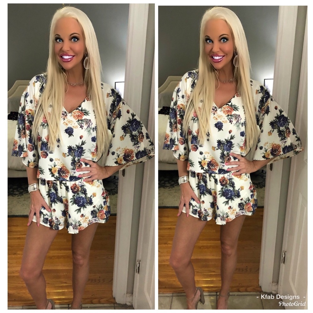LAST 1! 🌸Beautiful top and short set! - Picture 3 of 4